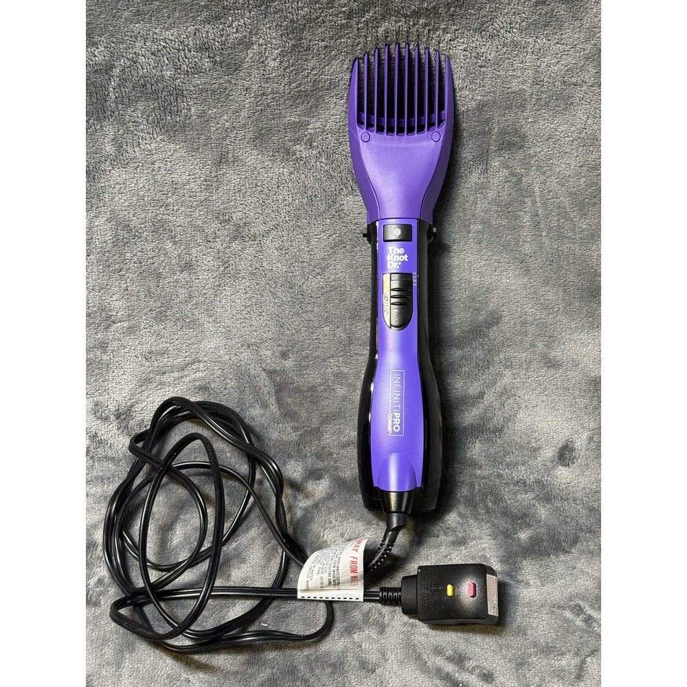 Conair InfinitiPRO The Knot Dr Hair Dryer Comb‎ Ionic Purple GFCI Plug Styler